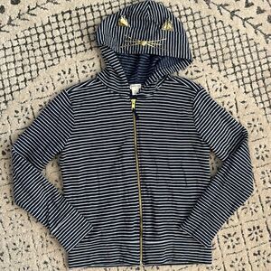 Crewcuts Girls' striped kitty sweatshirt Sz 12